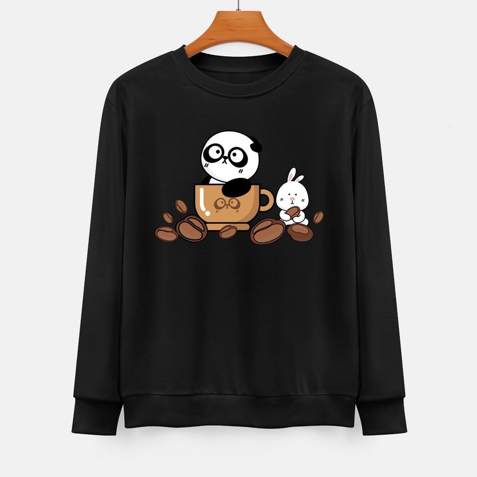 Front Patterned Long Sleeve TopSmooth Feel Lightweight